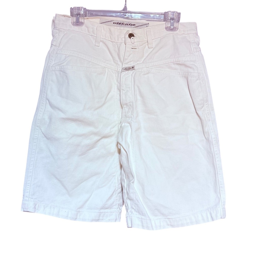 Marithe Francois Girbaud Shorts Womens 31 Vintage White Denim High Rise Y2K 90s